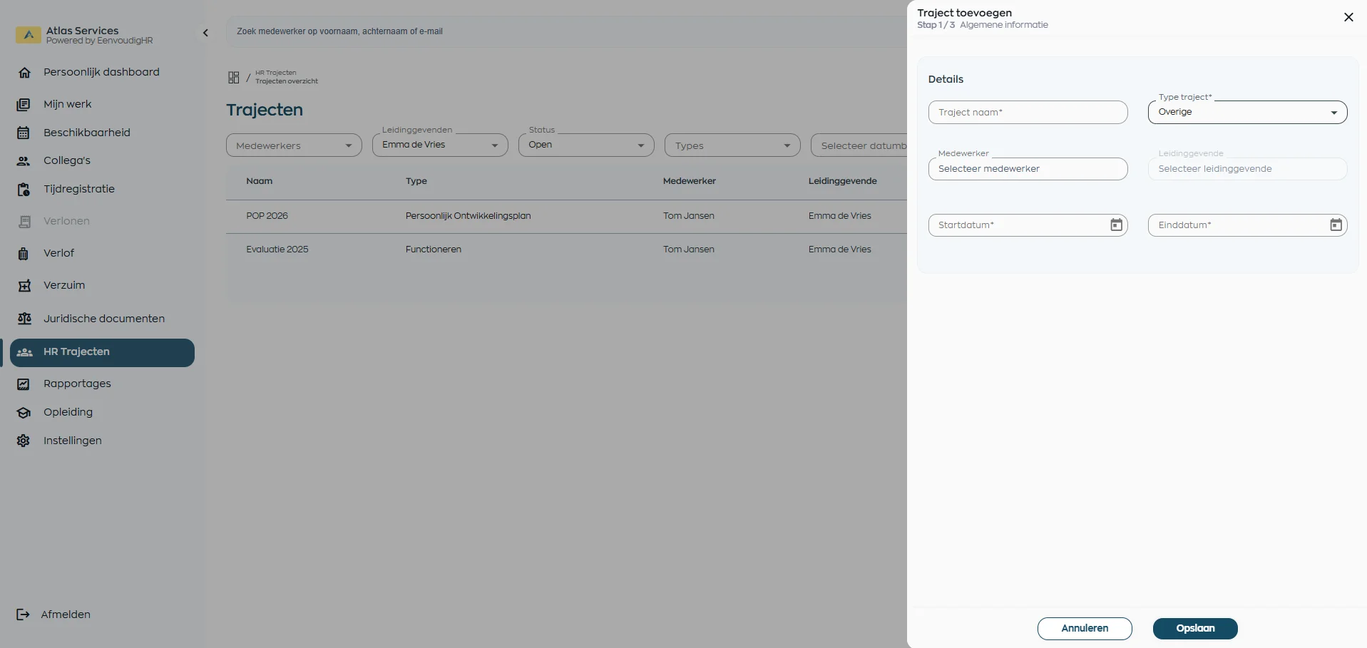 HR conversation format in WorkVine