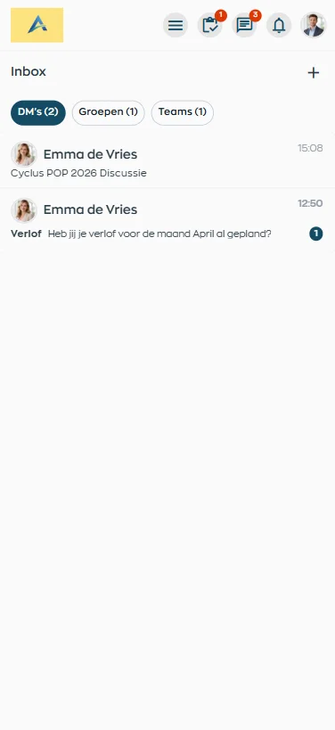 Community and chat in the WorkVine Employee App